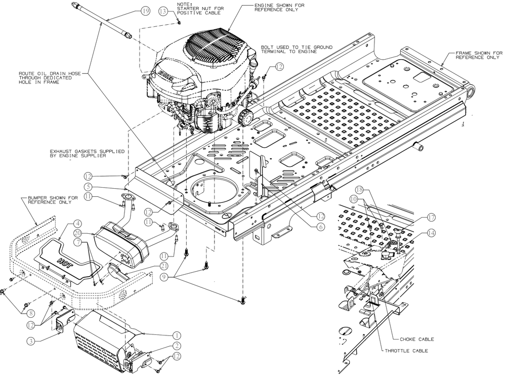 Engine Accessories Diagram and Parts List for Z-FORCES60KH (47RSDGHD010)(2021) Cub Cadet Lawn Tractor